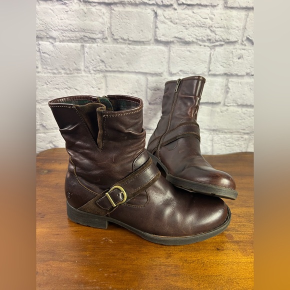 Born Leather Womens Ankle Boots - Picture 1 of 9